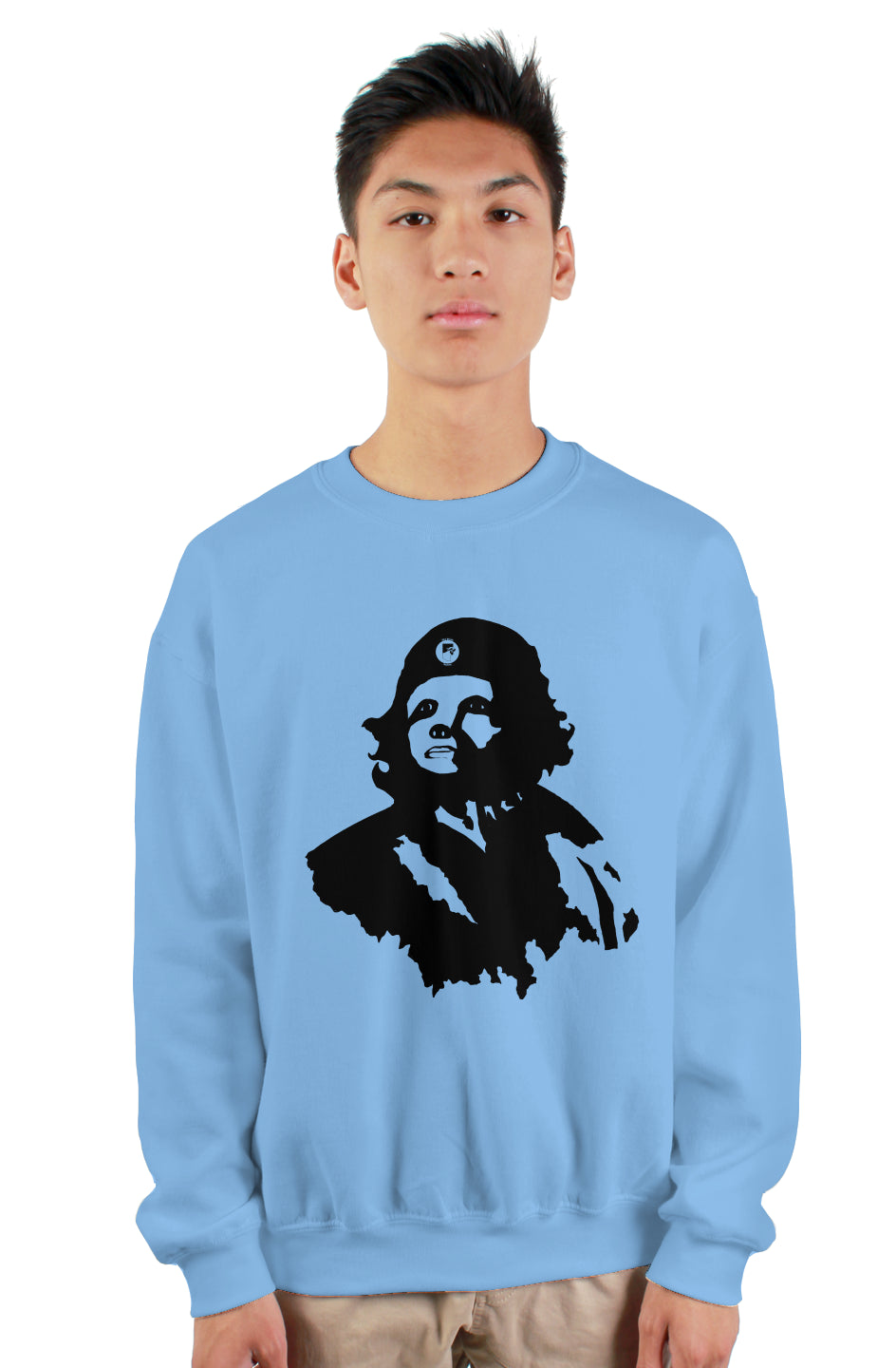 Sloth Guevara Sweatshirt- Carolina Blue