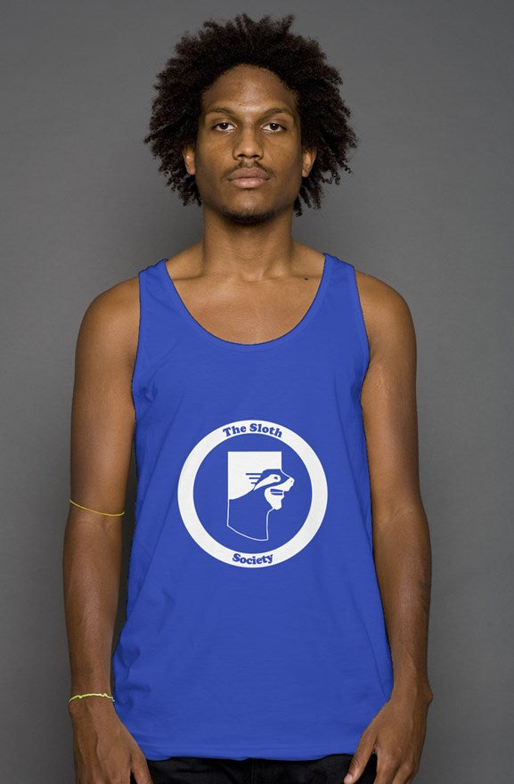 Logo tank top- Blue