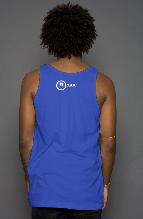 Logo tank top- Blue