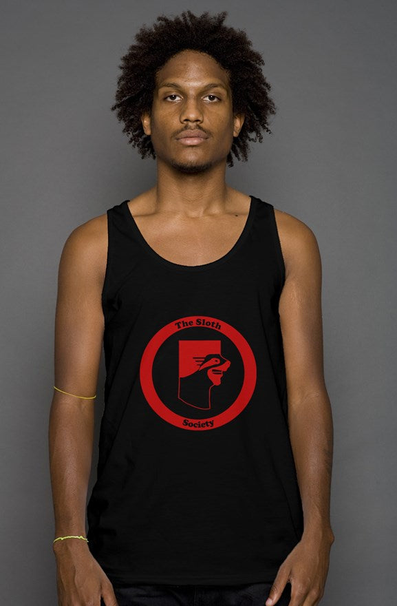 Logo tank top- Black/Red