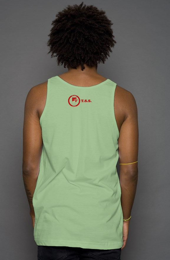 Logo tank top- Green/Red