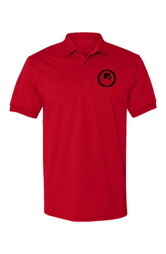 Logo Jersey Polo- Red