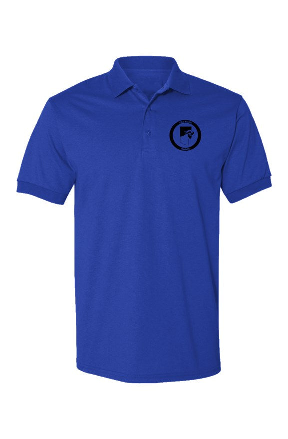 Logo Jersey Polo- Blue