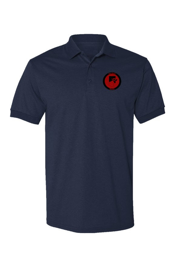 Logo Jersey Polo- Navy Blue