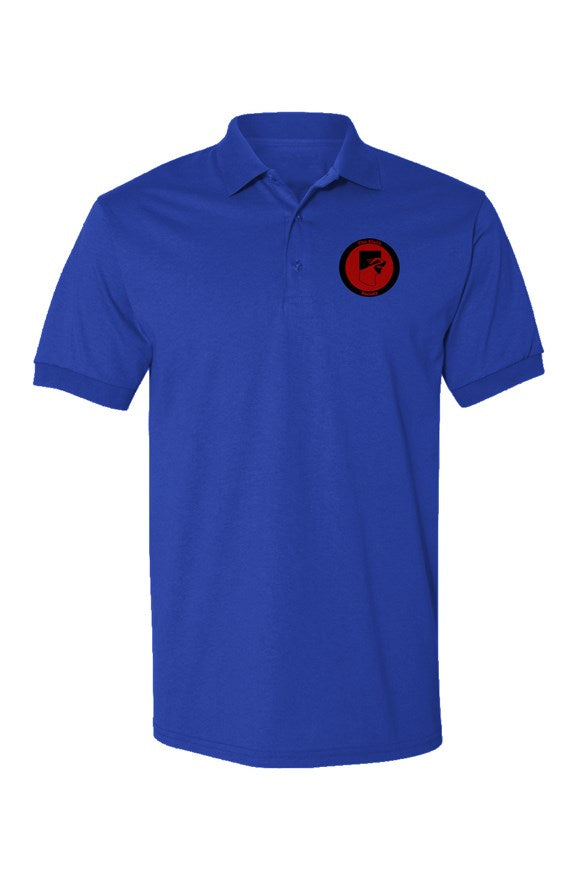 Logo Jersey Polo- Royal Blue