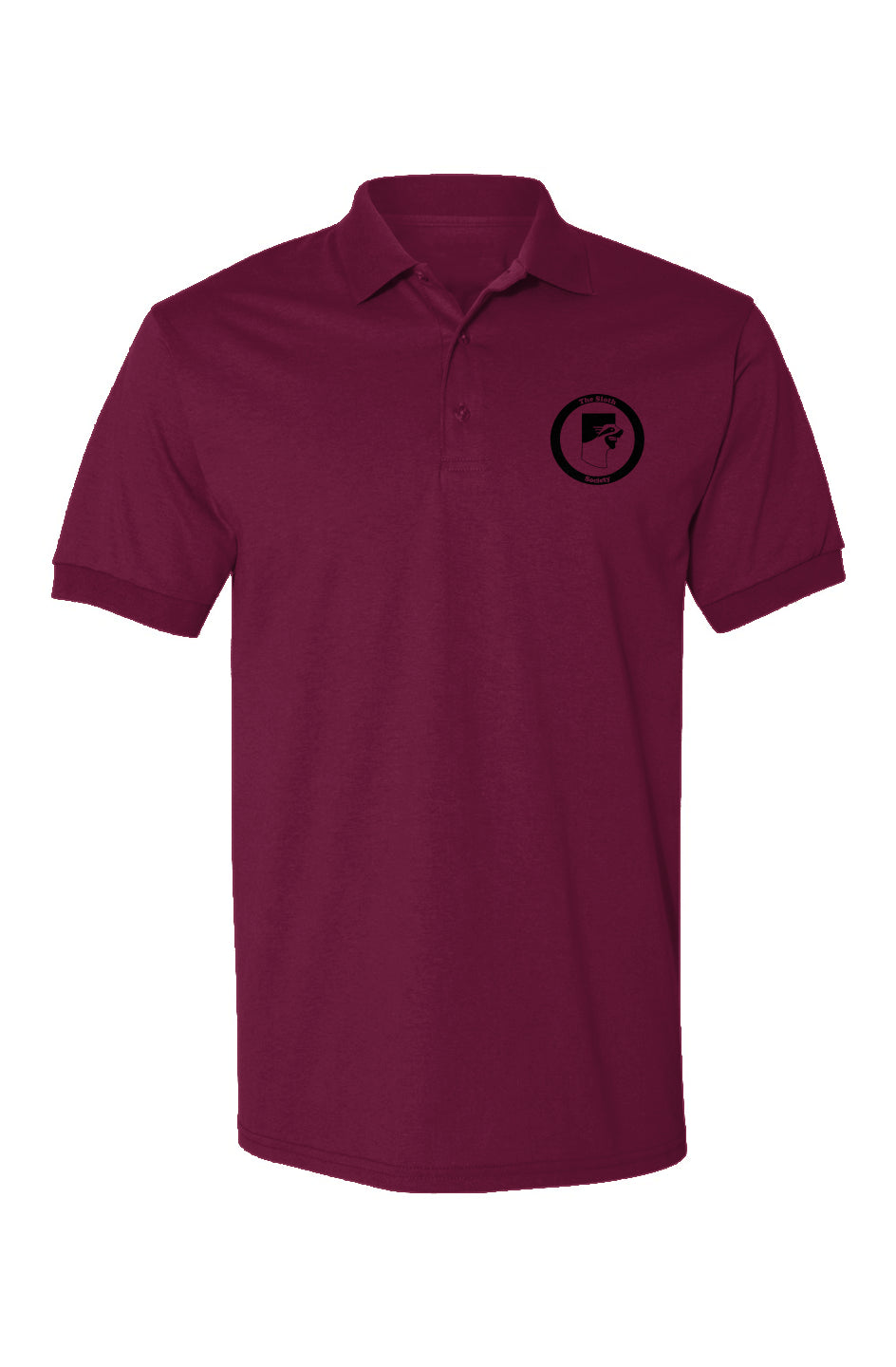 Logo Dryblend Jersey Polo- Burgandy