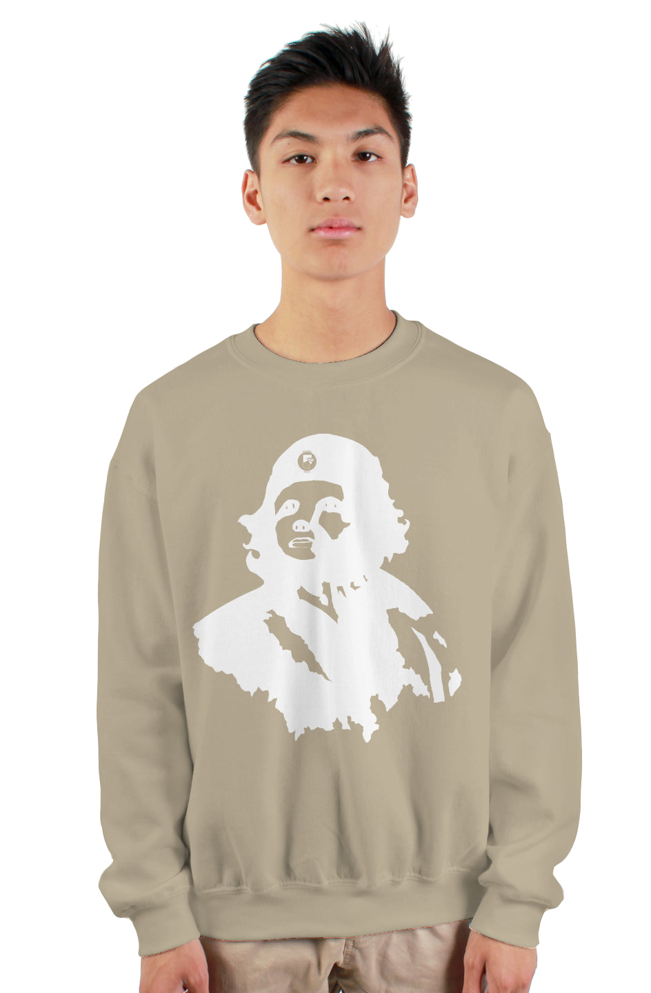 Sloth Guevara sweatshirt-Tan