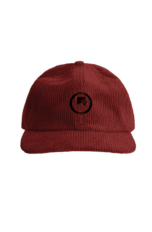 Logo Cord Cap- Burgandy