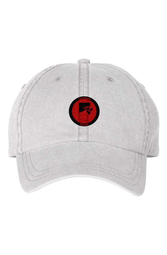 Logo Pigment Dyed Cap-White