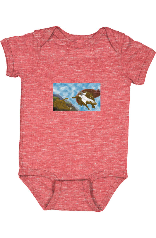 Creation of Sloth Infant Melange Bodysuit